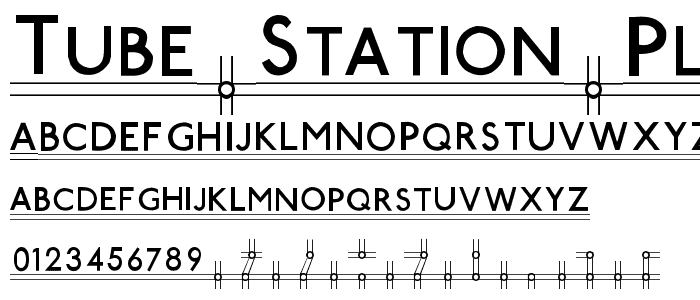 Tube Station-Plus. font